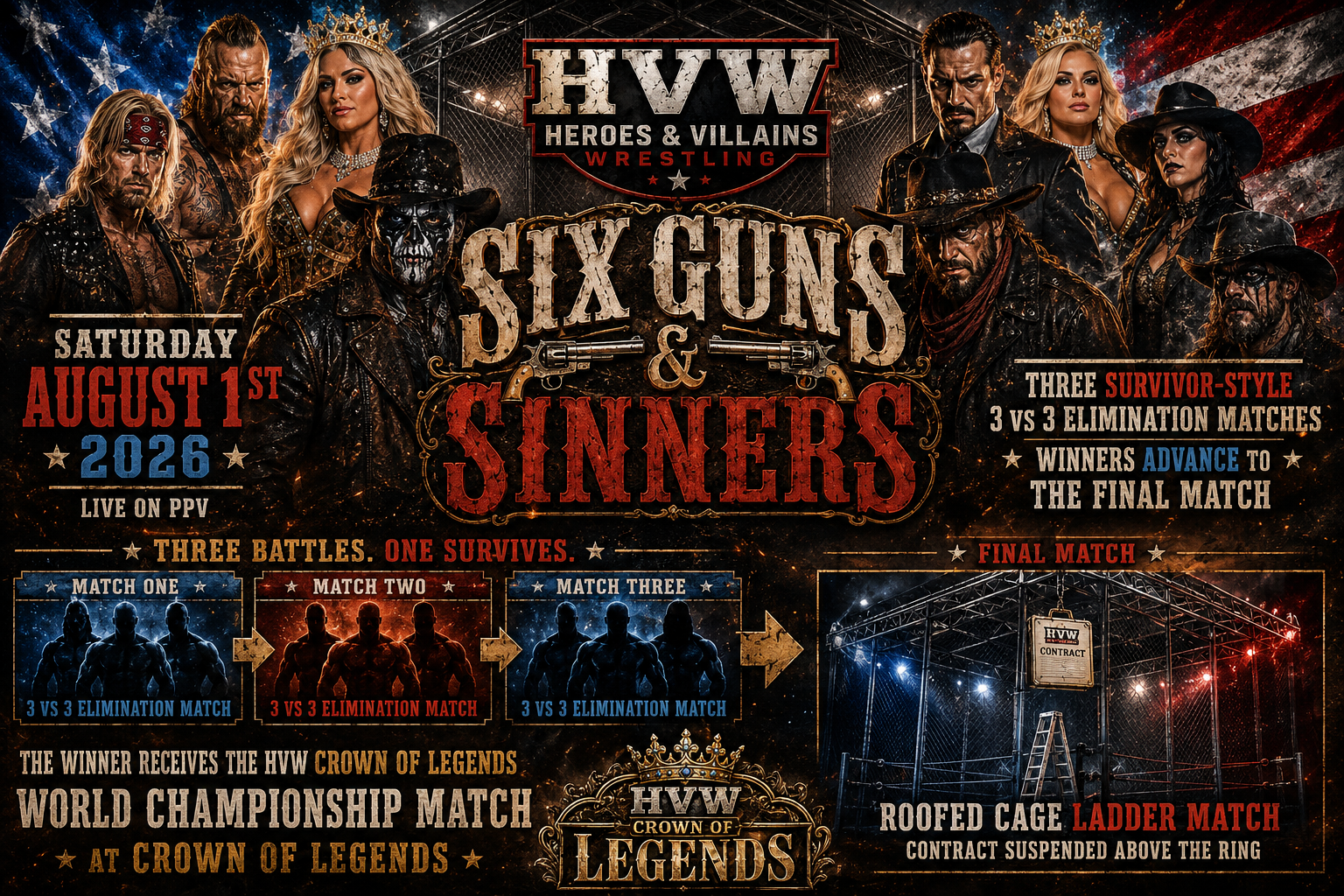 HVW's Six Guns & Sinners: Six Guns & Sinners 2026