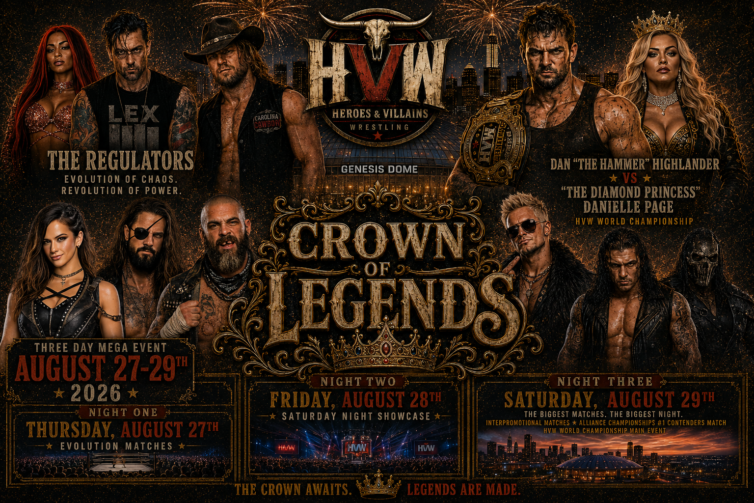 HVW's Crown of Legends: Crown of Legends Night Two